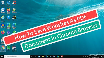 How To Save Websites As PDF Document In Chrome Browser
