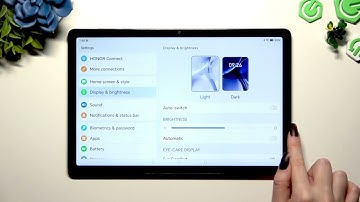 HONOR Pad X8a – How to Turn On or Off Auto Brightness