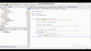 void dan fuction elemen array pada program