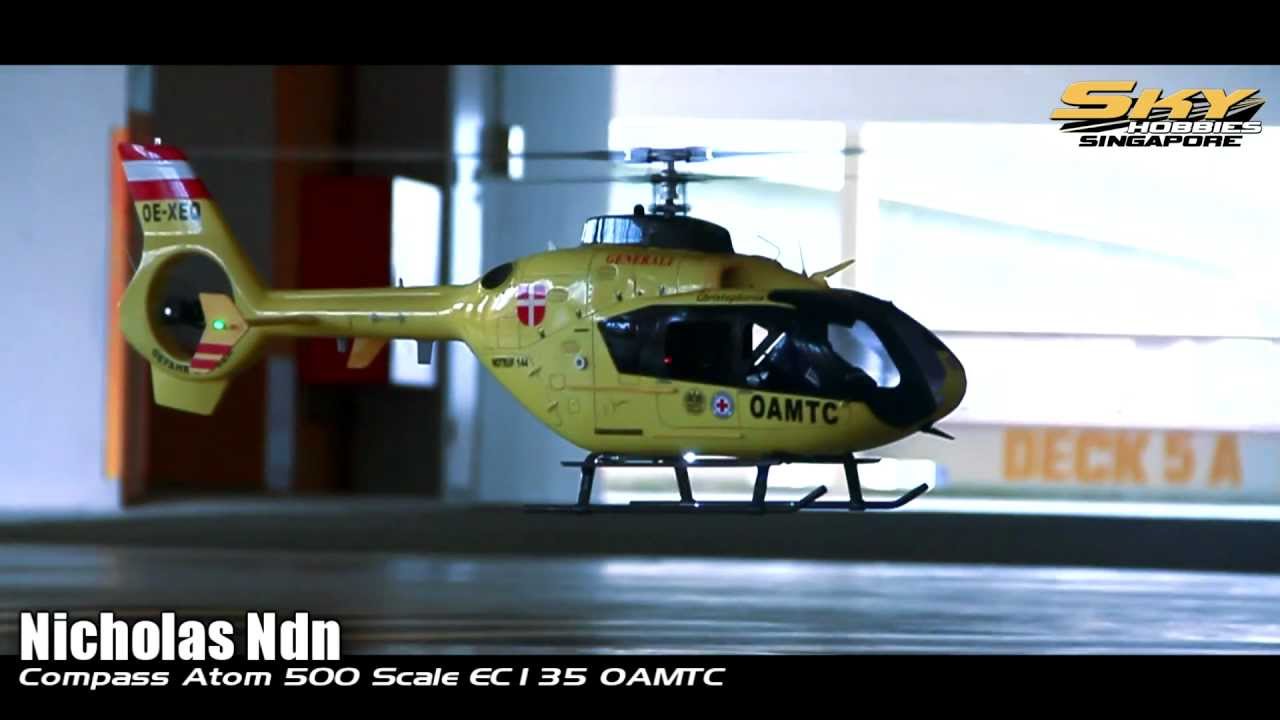 Nicholas' RC Scale EC135 (OAMTC) with Compass Atom 500