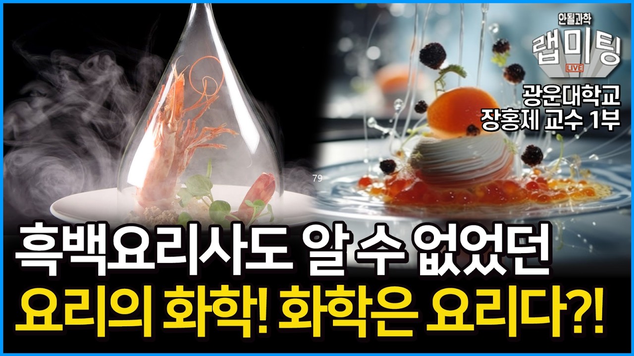 흑백요리사도 몰랐던 요리의 화학! 화학은 요리다?! 화학으로 풀어보는 요리의 비밀은?! 요리의 화학 1부! (광운대학교 장홍제 교수 1부)