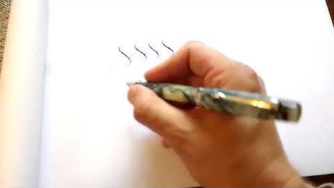 How to write with a flex nib fountain pen