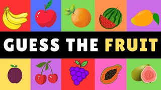 GUESS THE FRUIT IN 5s  | 20 FRUITS VOCABULARY GAME FOR KIDS #fruitnames  #educationalvideos