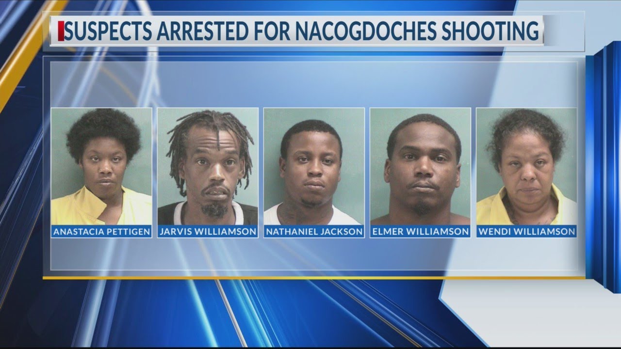 5 Lufkin residents charged with murder after Nacogdoches shooting ...