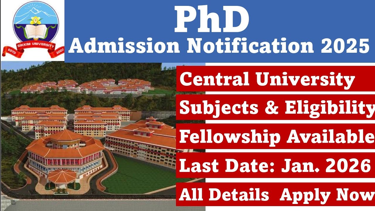 Ongoing PhD Admission 2025 // Central University // New PhD admission ...