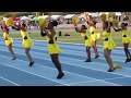 Css cheerleaders at 2020 bank of nevis champs at nevis athletic stadium  by lester blackett