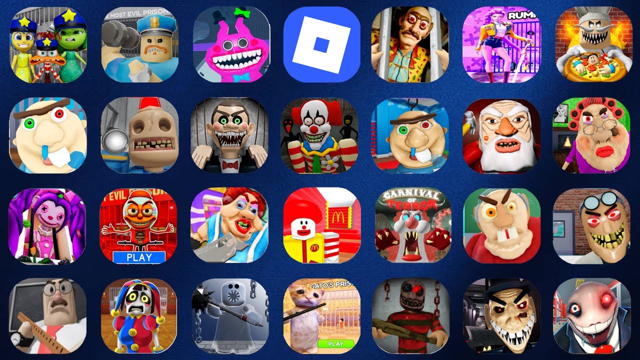 Roblox, EMOTIONS POLICE FAMILY PRISON RUN ESCAPE!, 💪MUSCLE PRISON RUN! (OBBY)🔥, GRUMPY GRAN!