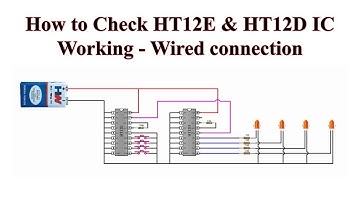 How to Check HT12E & HT12D IC Working - Wired connection