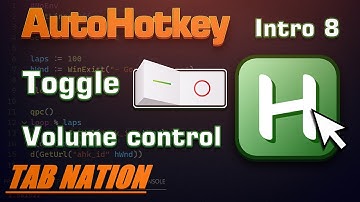 AutoHotkey Intro 8 - Toggle aka on off switch, Volume control with mouse, If button is held vs tap