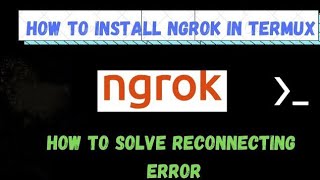 how to install ngrok in termix ||solve error||#ngrok #termuxtool (@369.HACKER )