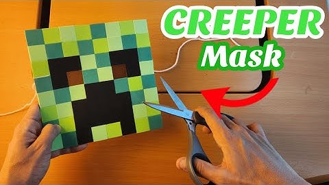How to make a CREEPER Mask out of Foamy - DIY Minecraft costume