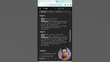 Leetcode 26 – Remove Duplicates  From Sorted Array #Shorts #leetcode #javascript