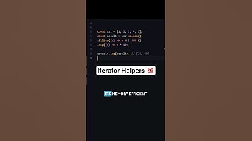 De JS-functie waar ik het meest enthousiast over ben 🚀 Iterator Helpers #coderen #programmeren #j...