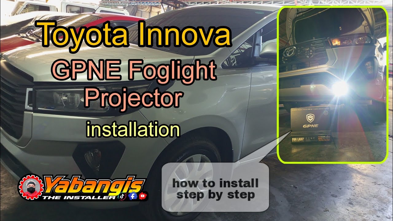 Toyota Innova | GPNE foglight Projector installation (how to install) step by step