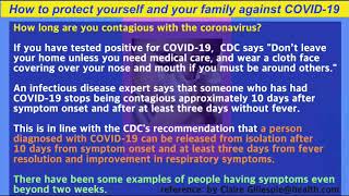 How Long Are You Contagious With The Coronavirus? How Long Am I Contagious?