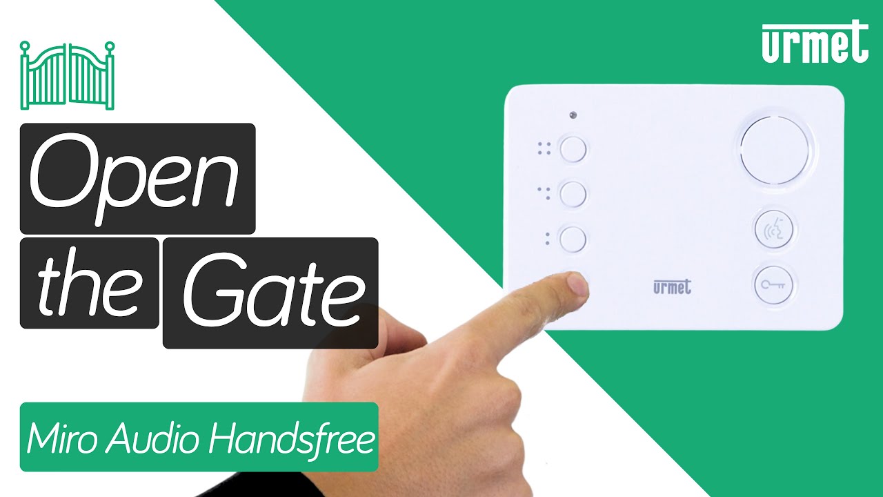 How to Open the Gate - Urmet Miro Audio Handsfree Monitor