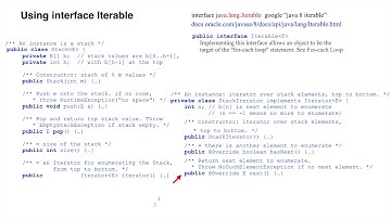 Iterator/Iterable 5. Making class Stack Iterable