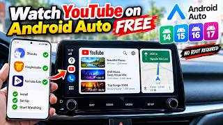 Watch YouTube on Android Auto FREE | Fermata Auto Android 14 15 16 17 screenshot 4