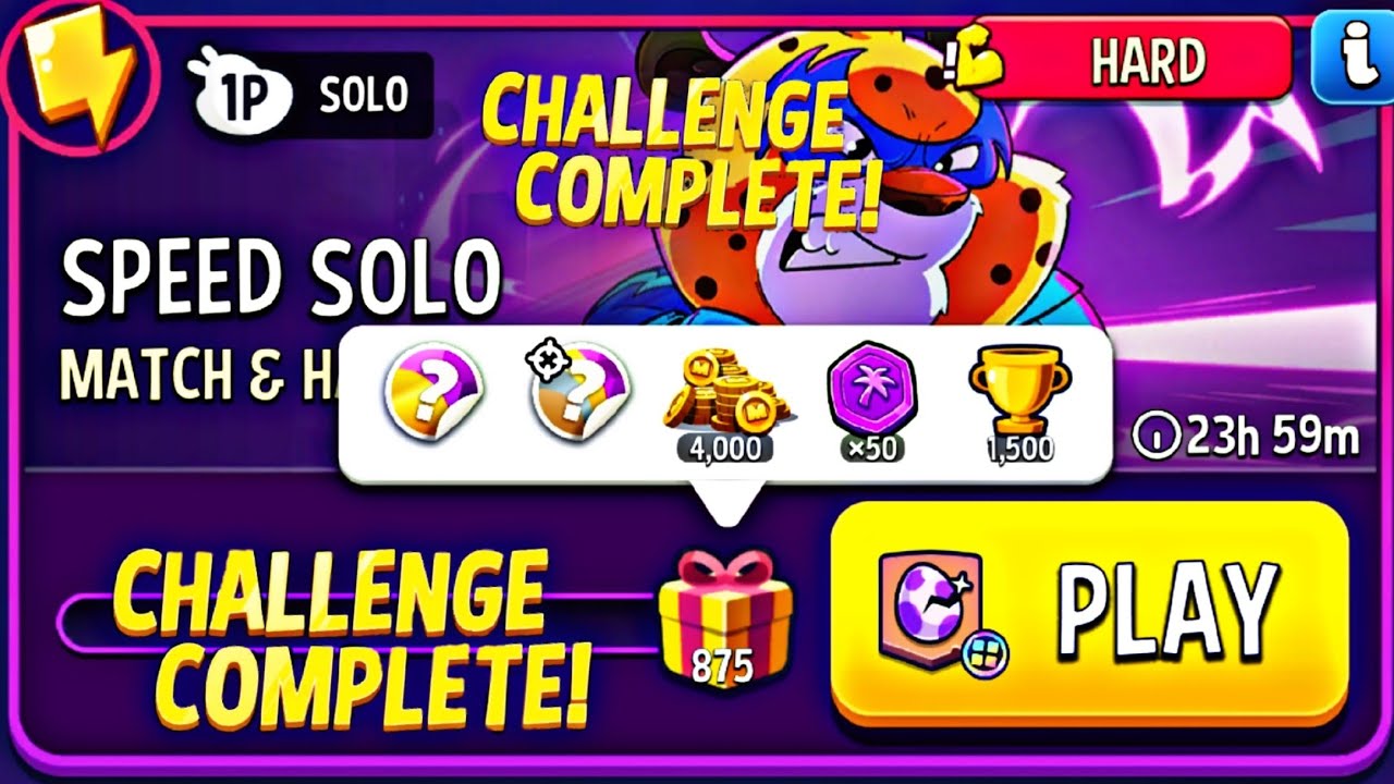Hard : Speed Solo / Match & Hatch Square Match Solo Challenge | Match Masters Solo Challenge Today 