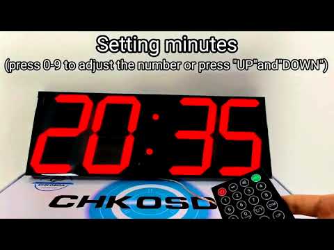 CHKOSDA Digital  Clock (How to set Time?)