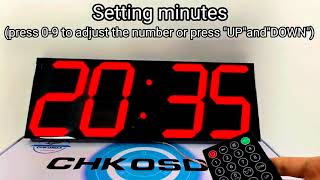 CHKOSDA Digital  Clock (How to set Time?)