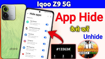 Iqoo Z9 App Hide Kaise Kare , Iqoo Z9 App Hide/Iqoo Z9 5g
