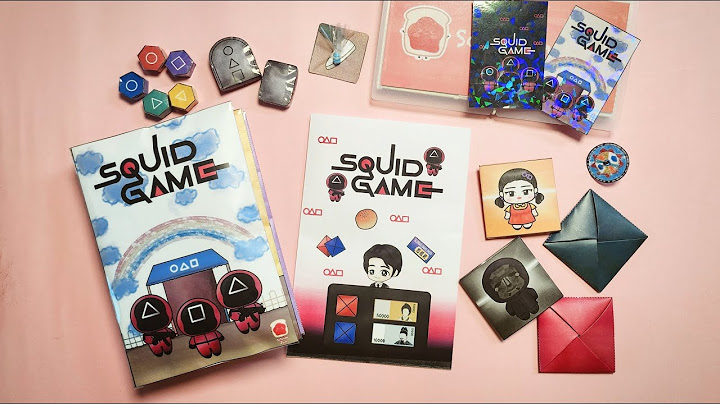 [Paper DIY] Squid game game book and blind bag tutorial 오징어게임 게임북 & 블라인드백 튜토리얼 Free template | ASMR