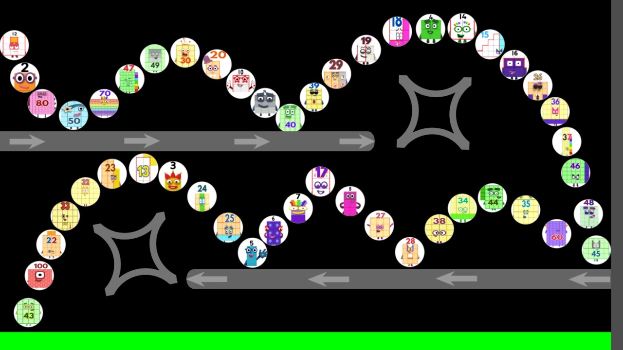 56 NUMBERBLOCKS Marble Race - Who will be the Champion? - Round 8