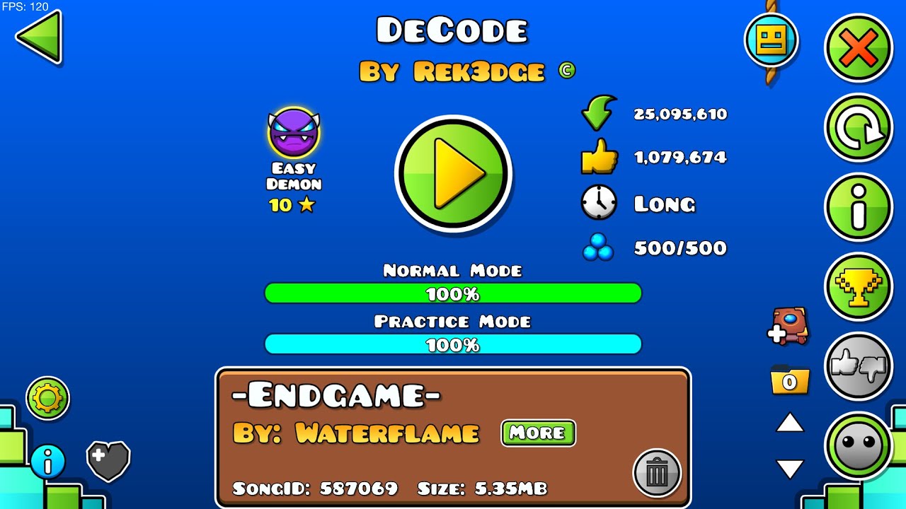 Decode Geometry DeCode 100% by Rek3dge | Geometry Dash - YouTube