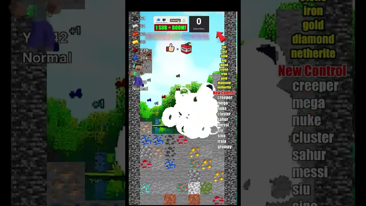 Minecraft Falling Pickaxe Madness | Chat-Control 