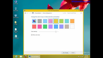 How to get Different colors for taskbar and windows borders in Windows 8 RTM