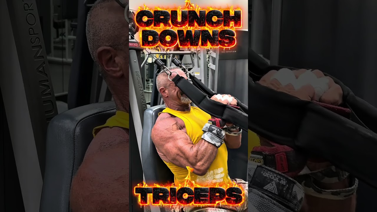 CRUNCHDOWNS FOR TRICEPS #triceps #workout #motivation #workouttips #exercise