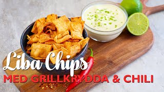 Liba Chips - Heta Chips Med Grillkrydda Och Frisk Limedipp