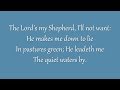 The Lord’s My Shepherd, I’ll Not Want (Metropolitan Tabernacle)