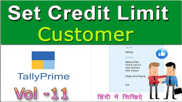 Set Credit Limit ( क्रेडिट लिमिट) in Tally Prime || Credit limit management || Vol-11 || 2023