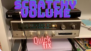 Lafayette Receiver - Fixing a Scratchy, Crackling Volume control