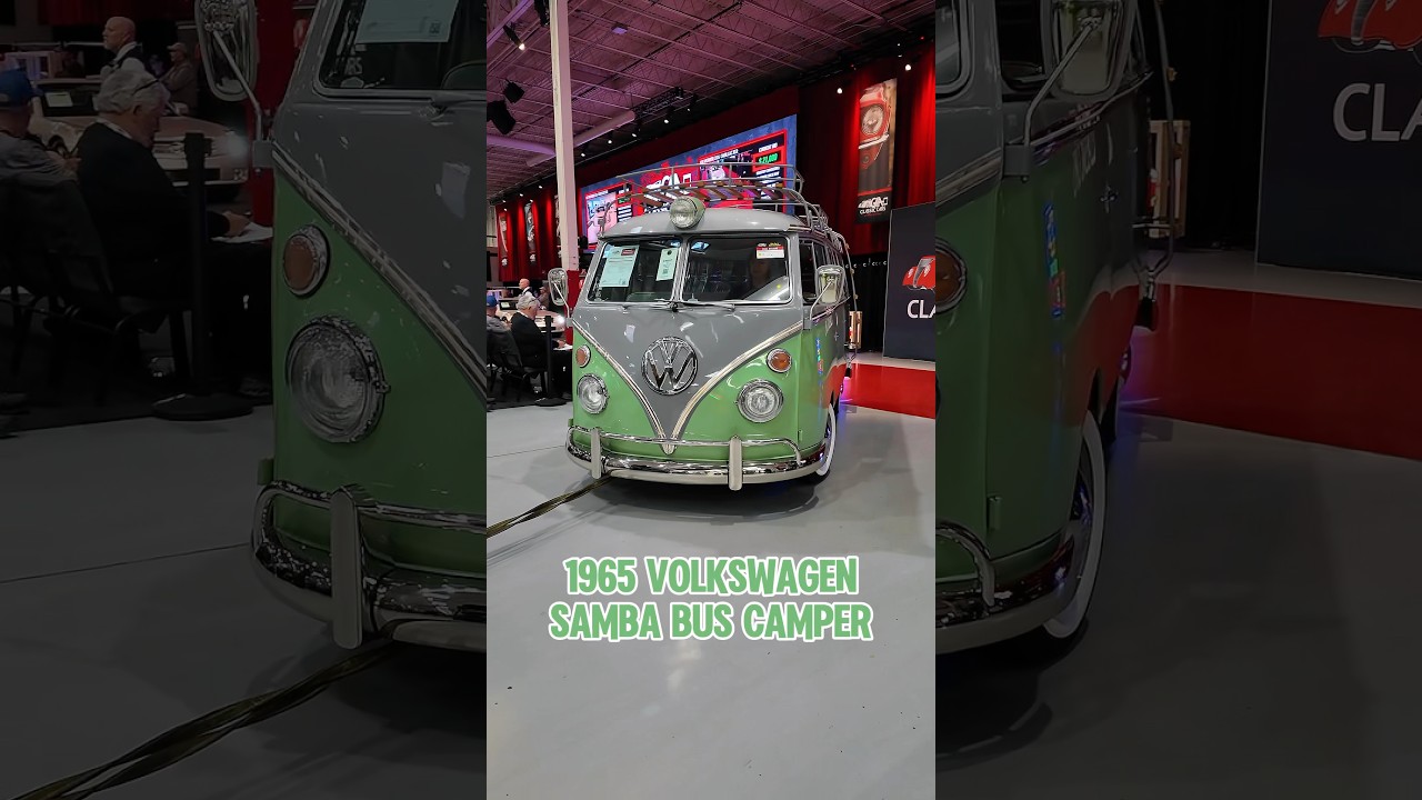 1965 Volkswagen Samba Bus Camper. #classiccarauction #gaaclassiccars #volkswagensambabuspijn#shorts
