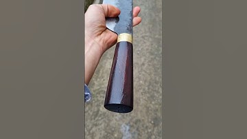 Dao phay chặt gia cầm thép 80crv2 nhập khẩu Mỹ cán gỗ trắc đỏ đen khâu đồng vàng