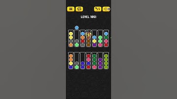 Ball Sort - Color Puzzle Game - Level 1051 - Walkthrough SOLVED by RobotPlayer AI!!!