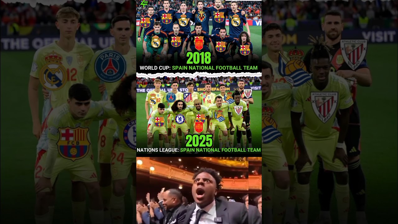 𝐒𝐩𝐚𝐢𝐧'𝐬 𝐬𝐪𝐮𝐚𝐝 𝐢𝐧 𝐭𝐡𝐞 𝐔𝐄𝐅𝐀 𝐍𝐚𝐭𝐢𝐨𝐧𝐬 𝐋𝐞𝐚𝐠𝐮𝐞 𝟐𝟎𝟐𝟓:How times have changed...... 👀,