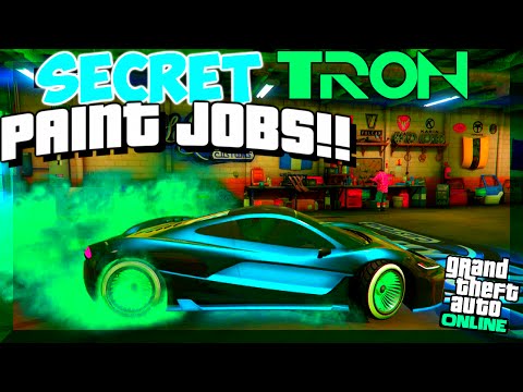 GTA 5 Online: SECRET Paint Jobs - "TRON", GLOWING PINK, CHRONIC! BEST Paint Jobs (GTA V)