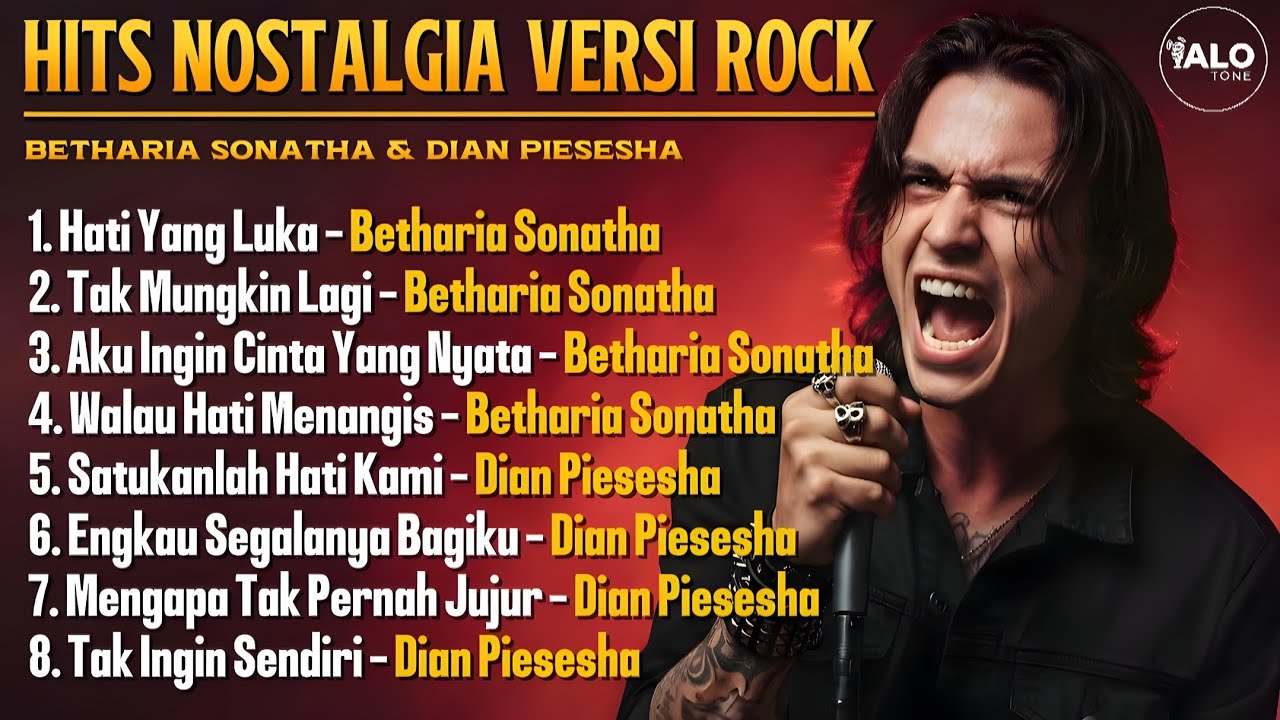 Hits Nostalgia Versi Rock | 8 Lagu Betharia Sonatha & Dian Piesesha Cover by ALOtone