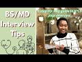 How to K*LL The BS/MD Program Interview *DETAILED*