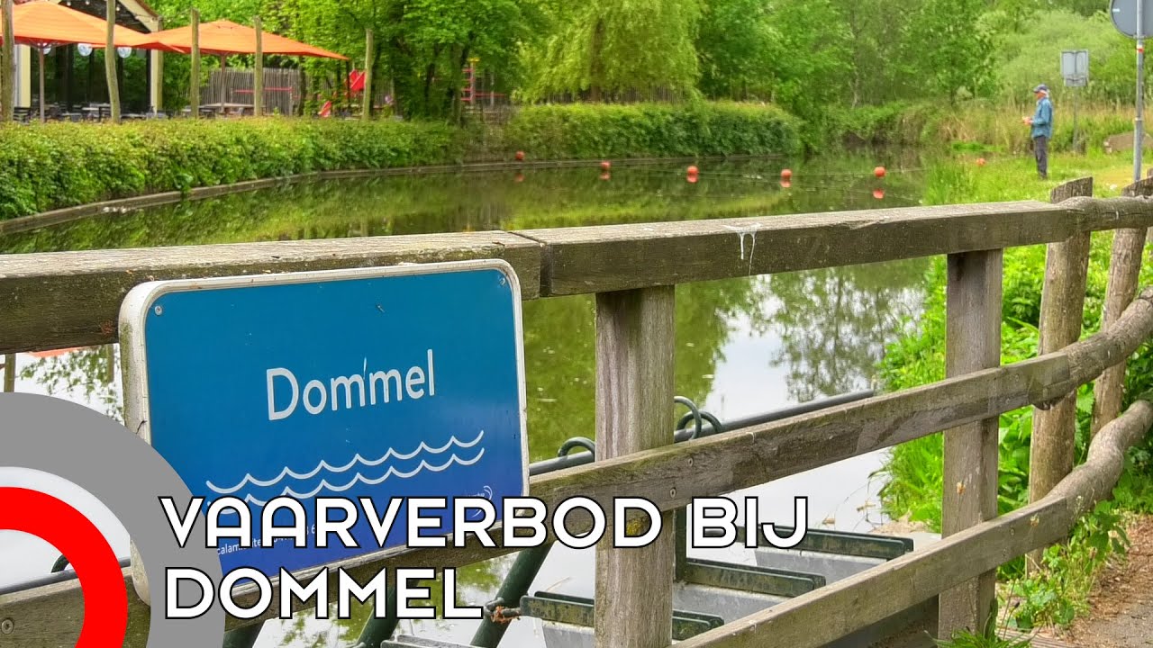 Vaarverbod voor deel van de Dommel door lage waterstand