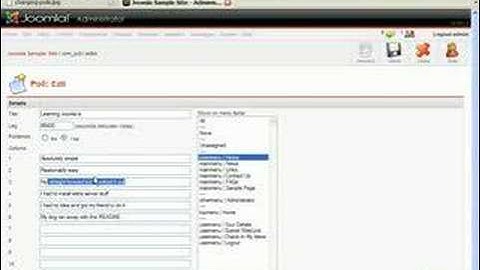 Modifying the Polls Module within Joomla - LearnJoomla.com
