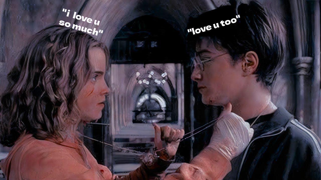 Harry Potter and Hermione being in LOVE for 21 minutes and 46 seconds.
