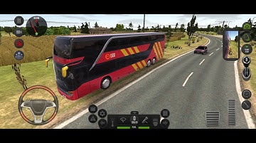 New Double decker city bus driving | Bus simulator : Ultimate gameplay #7