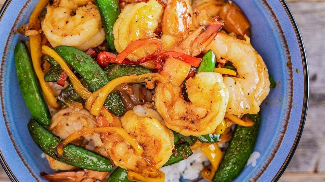 How To Make Honey Ginger Shrimp Stir-Fry By Ayesha Curry | Rachael Ray Show