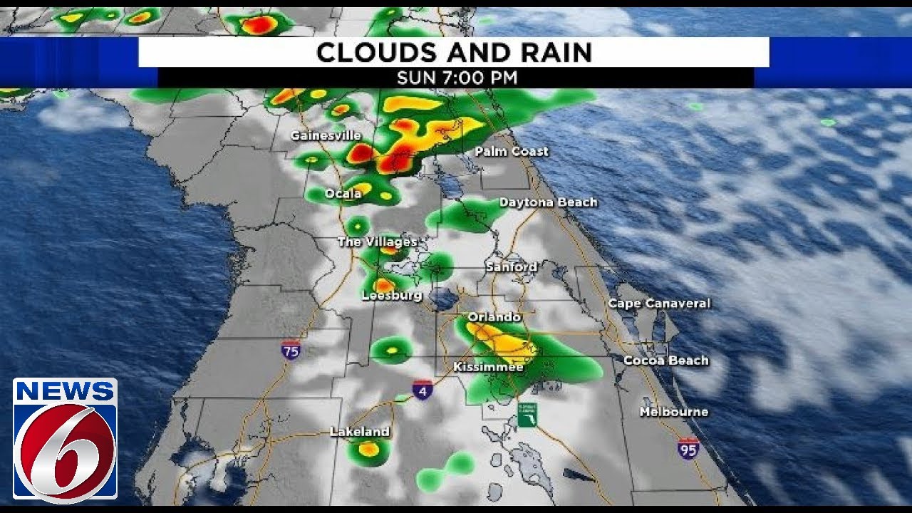 Sunday evening starts stormy week in Central Florida - YouTube