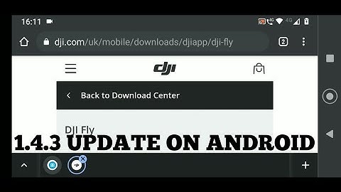 DJI Fly app 1.4.3. Always a day late. What